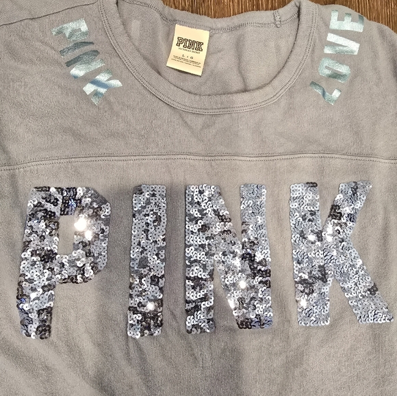 PINK  Sequin Womens Top - Picture 2 of 7